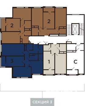 2-к квартира, вторичка, 56м2, 4/8 этаж