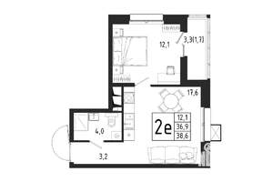 1-к квартира, вторичка, 39м2, 2/11 этаж