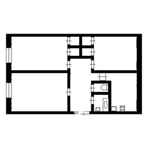 3-к квартира, вторичка, 53м2, 1/5 этаж