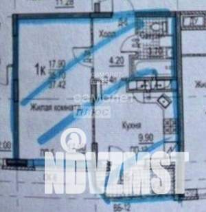 1-к квартира, вторичка, 38м2, 10/15 этаж