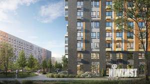 1-к квартира, строящийся дом, 38м2, 2/12 этаж