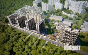 1-к квартира, строящийся дом, 33м2, 17/21 этаж