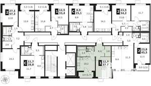 1-к квартира, вторичка, 38м2, 9/17 этаж