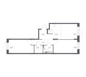 2-к квартира, вторичка, 60м2, 5/12 этаж