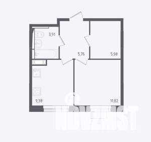 1-к квартира, вторичка, 36м2, 4/11 этаж