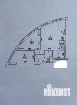 3-к квартира, вторичка, 83м2, 36/42 этаж