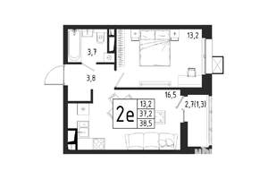 1-к квартира, вторичка, 39м2, 4/11 этаж