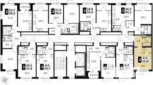 Студия квартира, вторичка, 23м2, 6/17 этаж