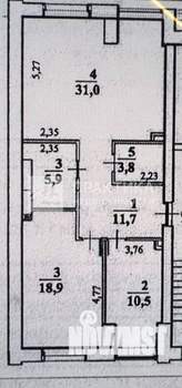 3-к квартира, вторичка, 82м2, 3/3 этаж