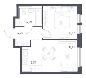 1-к квартира, вторичка, 35м2, 10/17 этаж