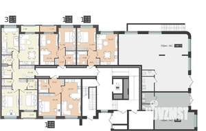 1-к квартира, строящийся дом, 43м2, 1/5 этаж