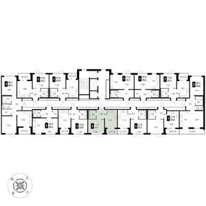 1-к квартира, вторичка, 33м2, 5/16 этаж