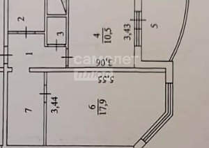 1-к квартира, вторичка, 42м2, 9/22 этаж