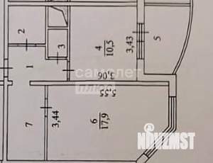 1-к квартира, вторичка, 42м2, 9/22 этаж