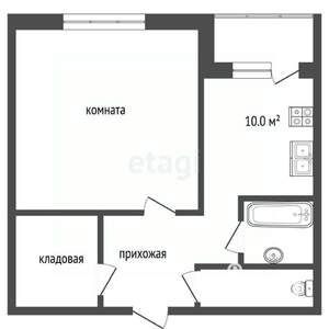 1-к квартира, вторичка, 37м2, 20/25 этаж
