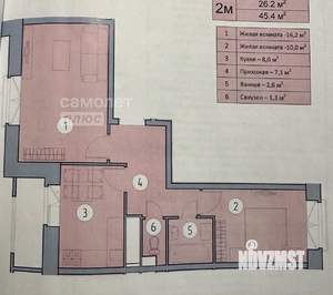 2-к квартира, вторичка, 46м2, 17/17 этаж