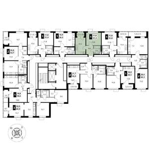 1-к квартира, вторичка, 31м2, 9/17 этаж