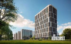 1-к квартира, строящийся дом, 33м2, 17/21 этаж