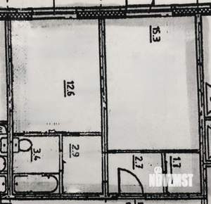 1-к квартира, вторичка, 39м2, 3/8 этаж