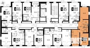 2-к квартира, вторичка, 50м2, 3/17 этаж