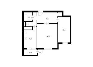 2-к квартира, вторичка, 65м2, 11/17 этаж