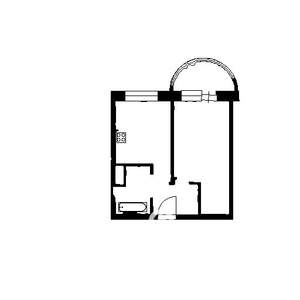1-к квартира, вторичка, 30м2, 6/7 этаж