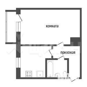 1-к квартира, вторичка, 37м2, 4/9 этаж