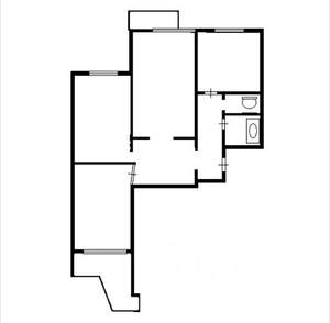 3-к квартира, вторичка, 73м2, 17/17 этаж