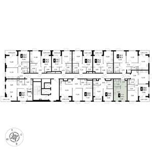 Студия квартира, вторичка, 24м2, 8/17 этаж