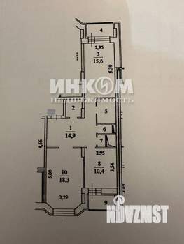 2-к квартира, вторичка, 72м2, 7/17 этаж