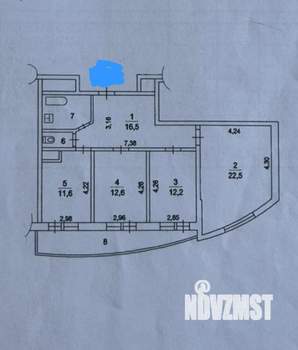 3-к квартира, вторичка, 83м2, 13/17 этаж