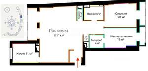 3-к квартира, вторичка, 128м2, 13/18 этаж