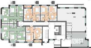 1-к квартира, строящийся дом, 45м2, 1/5 этаж