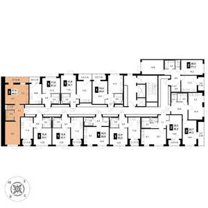 2-к квартира, вторичка, 49м2, 7/17 этаж