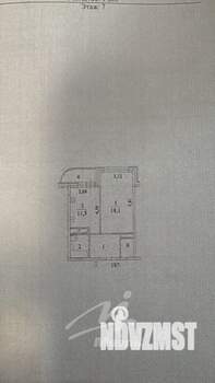 1-к квартира, вторичка, 43м2, 7/14 этаж