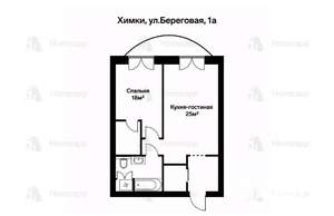 2-к квартира, вторичка, 58м2, 4/6 этаж