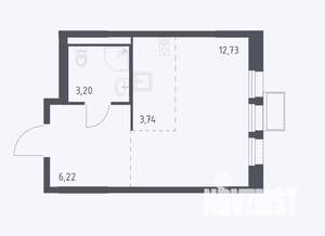 Студия квартира, вторичка, 26м2, 4/17 этаж