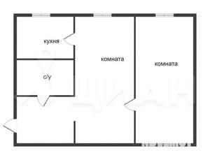 2-к квартира, вторичка, 45м2, 9/9 этаж