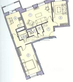 3-к квартира, вторичка, 73м2, 5/17 этаж