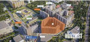 1-к квартира, строящийся дом, 35м2, 8/15 этаж
