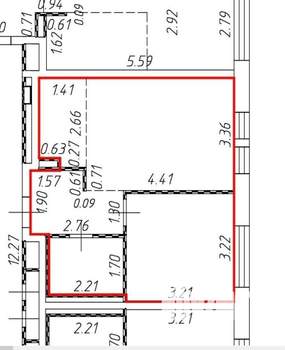 1-к квартира, вторичка, 37м2, 13/17 этаж
