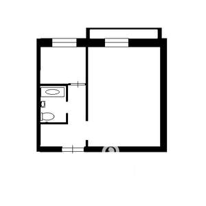 1-к квартира, вторичка, 33м2, 1/9 этаж