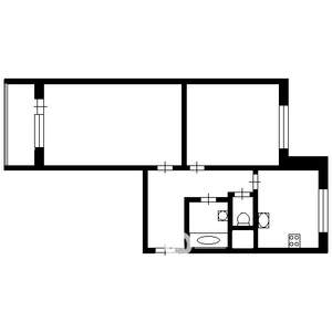 2-к квартира, вторичка, 59м2, 25/25 этаж