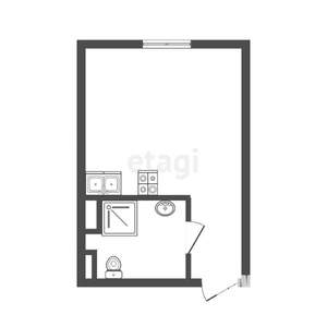 Студия квартира, вторичка, 21м2, 13/14 этаж