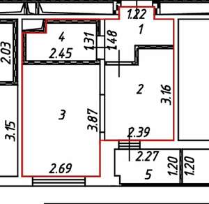 Студия квартира, вторичка, 24м2, 7/13 этаж
