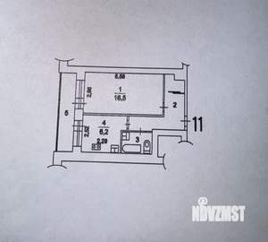 1-к квартира, вторичка, 36м2, 2/9 этаж