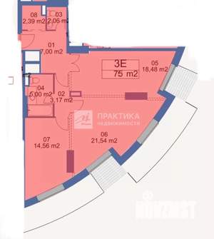2-к квартира, вторичка, 75м2, 12/41 этаж