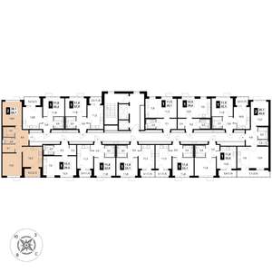 2-к квартира, вторичка, 60м2, 12/16 этаж