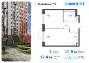 1-к квартира, вторичка, 36м2, 12/12 этаж
