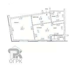 1-к квартира, вторичка, 53м2, 13/21 этаж